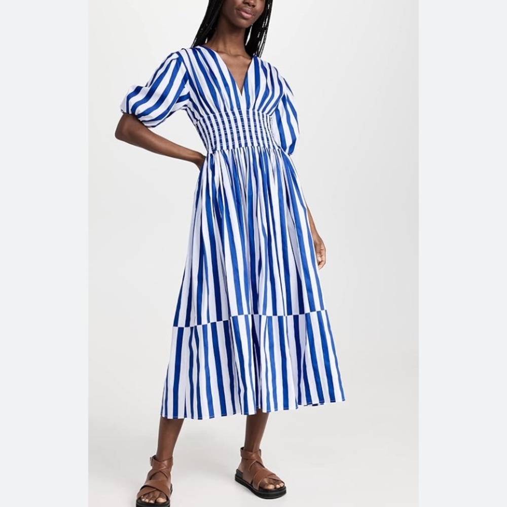AYR Women's Extra Extra Dress, Marais Blue Regatta Stripe, S